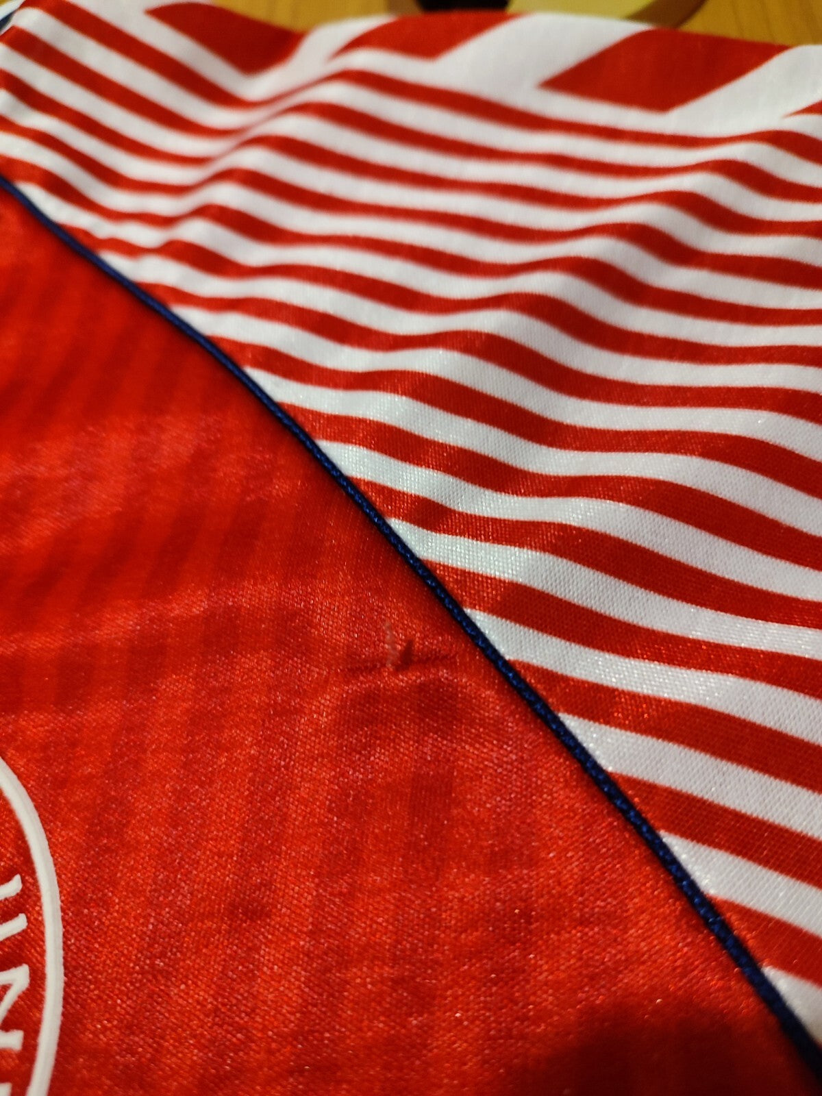 VINTAGE Denmark 1986 home Size L Hummel shirt jersey football soccer kit Dansk