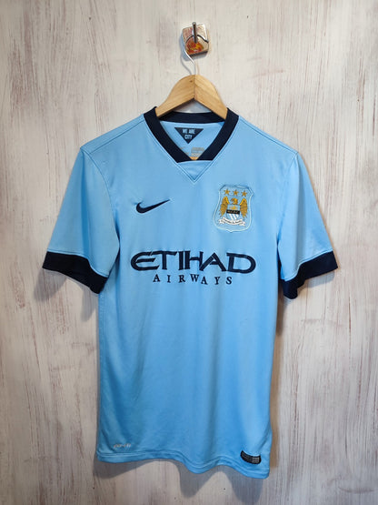 Manchester City 2014 2015 home Sz S Nike shirt jersey football soccer kit trikot
