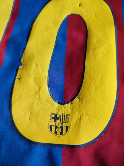 women's Barcelona 2004 2005 home Sz XL 18-20 shirt jersey kit soccer Ronaldinho