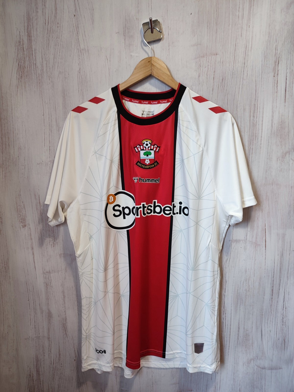 Southampton 2022 2023 home Size L Hummel football soccer shirt jersey kit tee