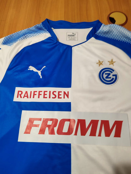 Grasshoppers Club Zurich 2017 2018 home Size L football shirt jersey kit Fazliu