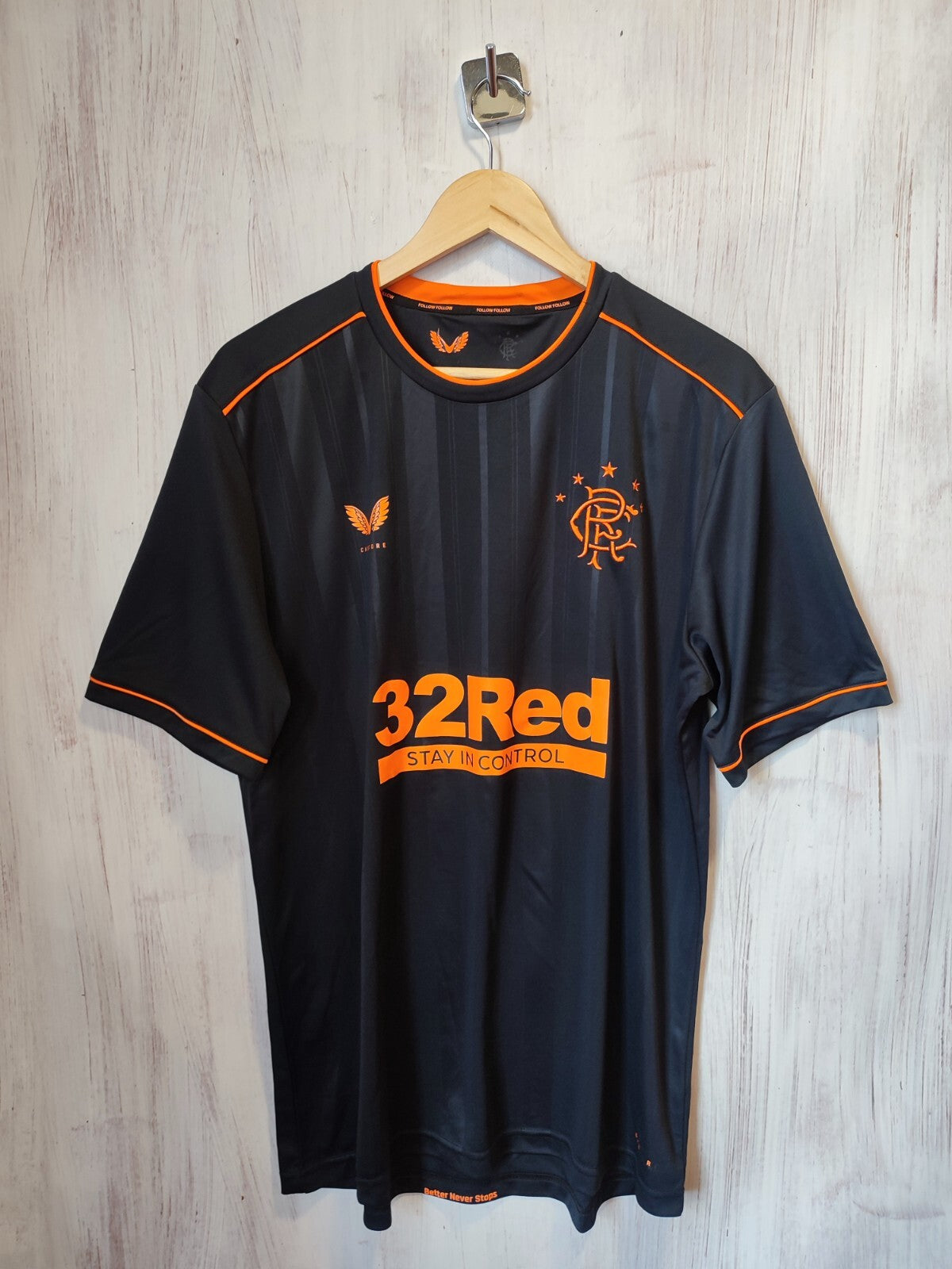 Glasgow Rangers 2020 2021 third Size S Castore soccer shirt jersey football 3rd