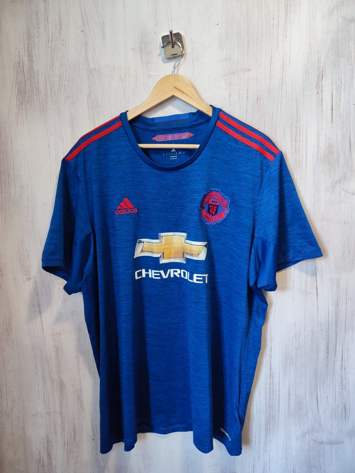 Manchester United 2016 2017 away 2XL Adidas shirt jersey football soccer kit XXL