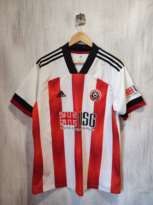 Sheffield United 2020 2021 home Size XL shirt jersey soccer football kit Adidas