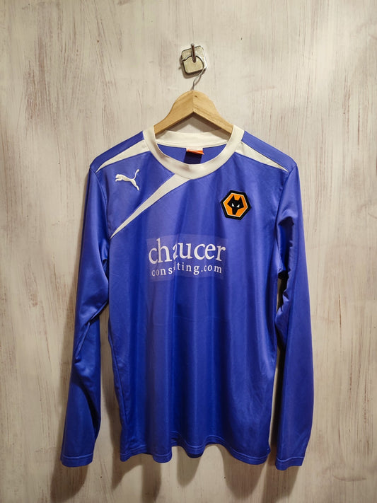 Wolverhampton Wanderers 2013 2014 away Sz L Wolves shirt jersey football kit L/S