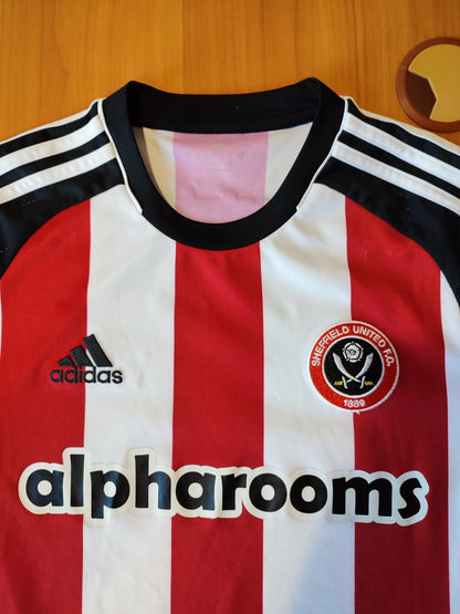Sheffield United 2016 2017 home Sz S Adidas shirt jersey soccer football kit tee