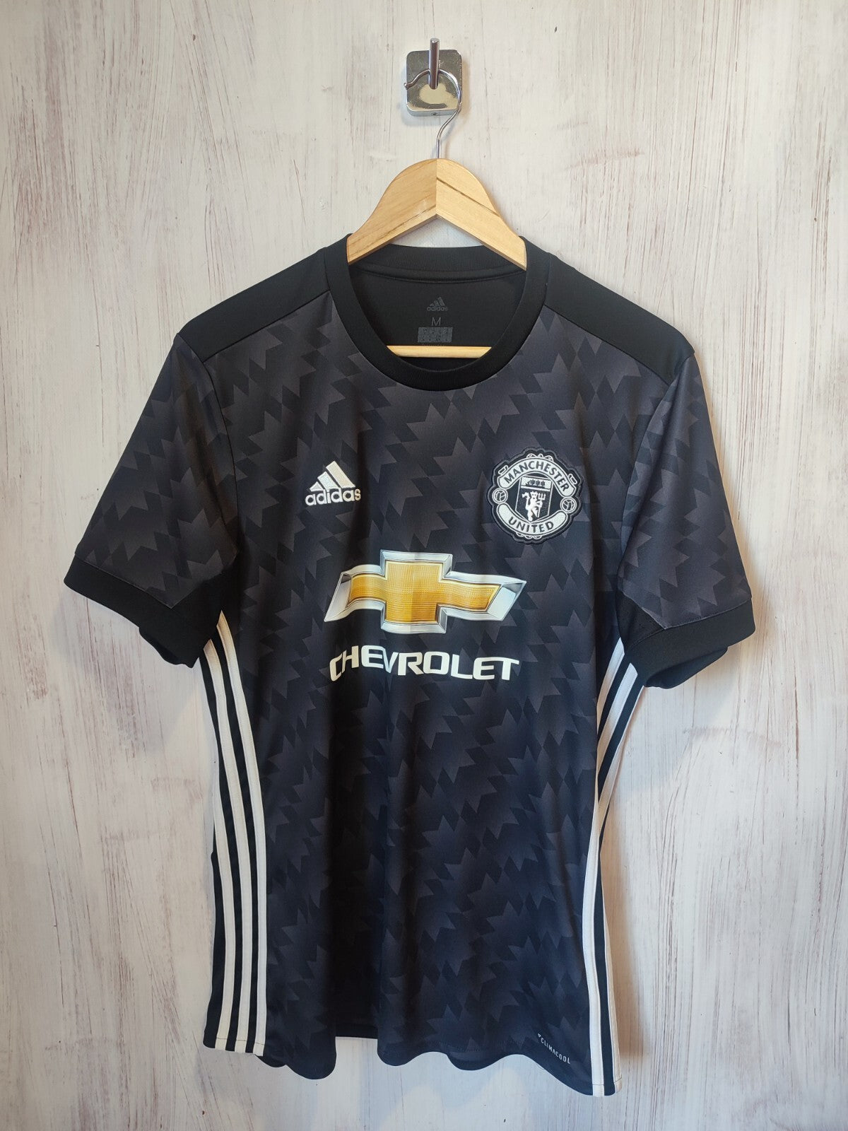 Manchester United 2017 2018 away Size M Adidas soccer shirt jersey football kit