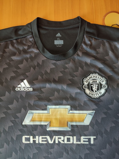 Manchester United 2017 2018 away Sz XL Adidas soccer shirt jersey football kit