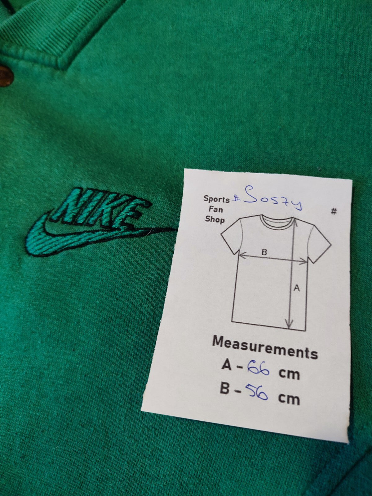 Nike Size S jacket sweater sweatshirt Hoodie Green Zip Top training