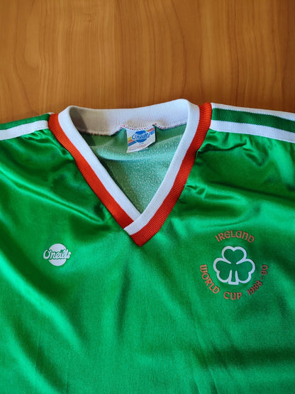 Republic of Ireland 1988 1989 1990 home Sz L O'neills shirt jersey football kit