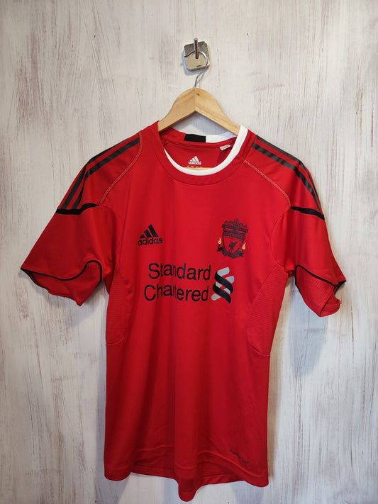 FC Liverpool 2010 2011 training Sz M Adidas shirt soccer football jersey kit tee