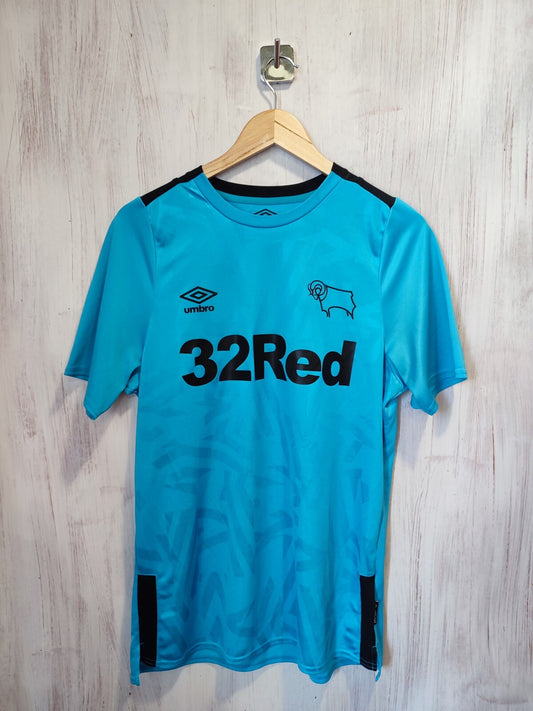 Derby County 2019 2020 away Sz M Umbro shirt jersey soccer football kit Shinnie
