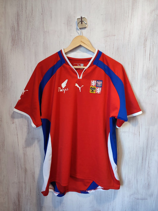 Czech Republic 2000 2001 home XL Puma shirt jersey football soccer kit vintage
