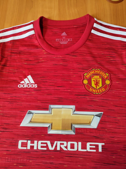 Manchester United 2020 2021 home Sz M jersey shirt soccer football kit Rashford
