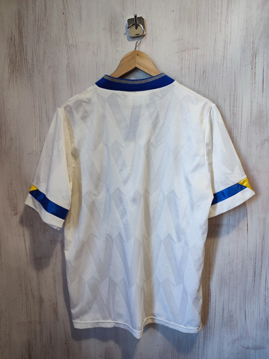 VINTAGE Leeds United 1990 1991 home Sz M Umbro jersey shirt soccer football kit
