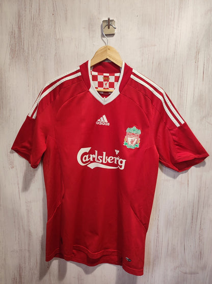 FC Liverpool 2008 2009 2010 home Size M shirt soccer football jersey kit Gerrard