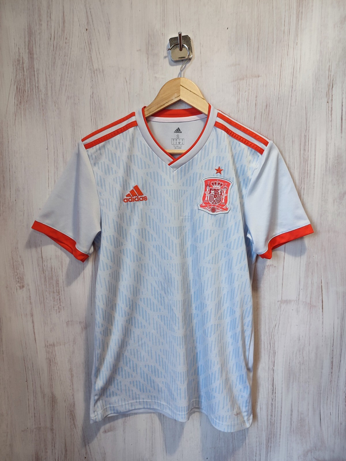 Spain 2018 2019 away Adidas Size S soccer shirt jersey kit football tee Adidas