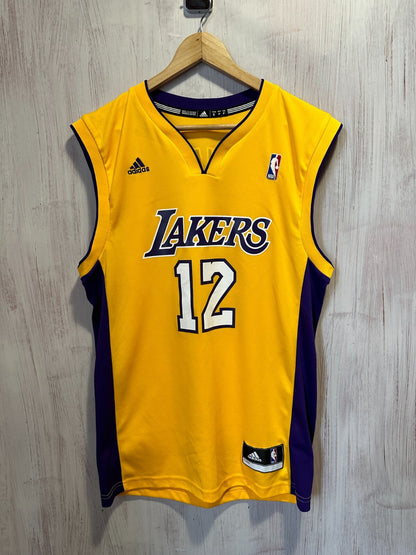 Los Angeles Lakers #12 Dwight Howard Size S Adidas jersey shirt Basketball kit