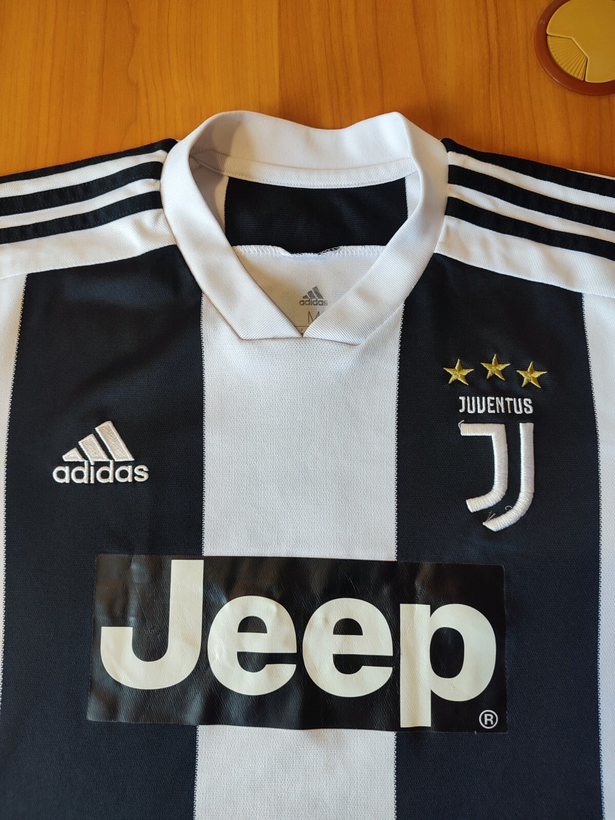 Juventus 2018 2019 home Sz M Adidas shirt jersey soccer football kit tee Ronaldo