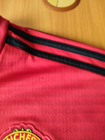 Manchester United 2018 2019 Home Size L Adidas soccer shirt jersey football kit