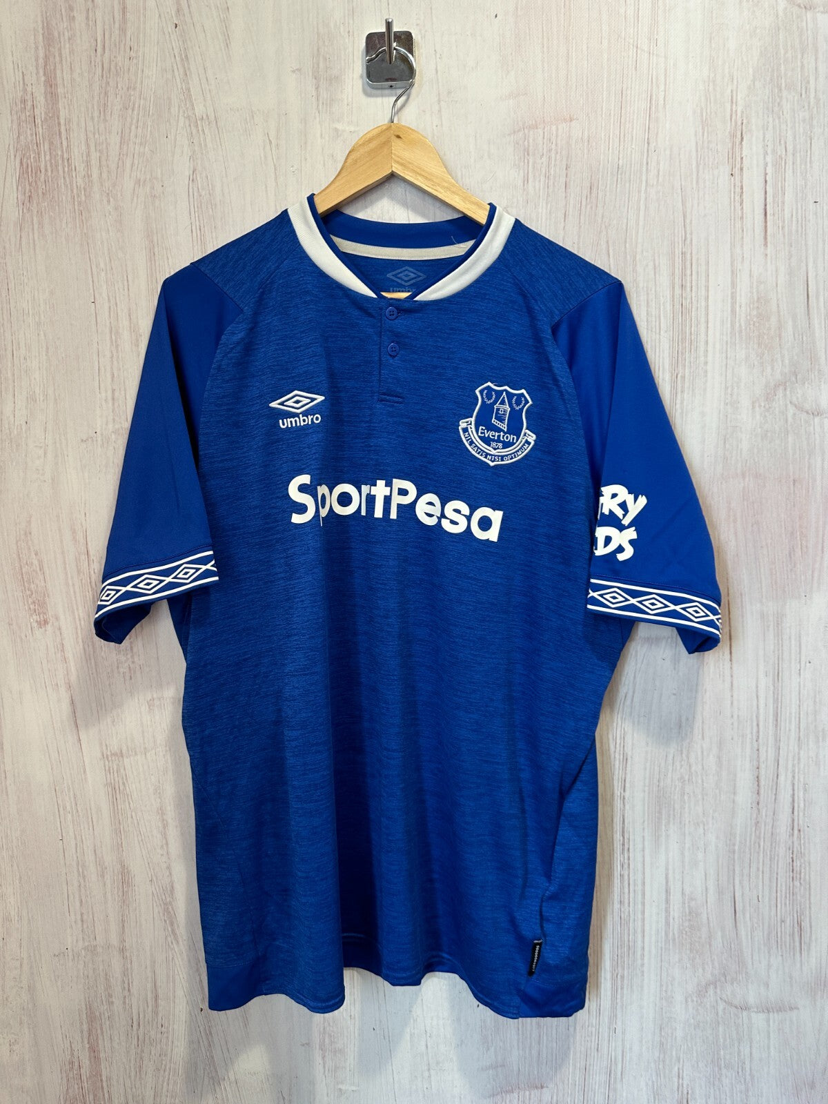 FC Everton 2018 2019 home Sz 2XL Umbro shirt jersey soccer football kit tee XXL