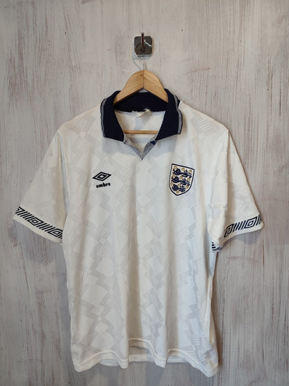 England 1990 1991 1992 home Sz L Umbro shirt jersey soccer football maillot kit