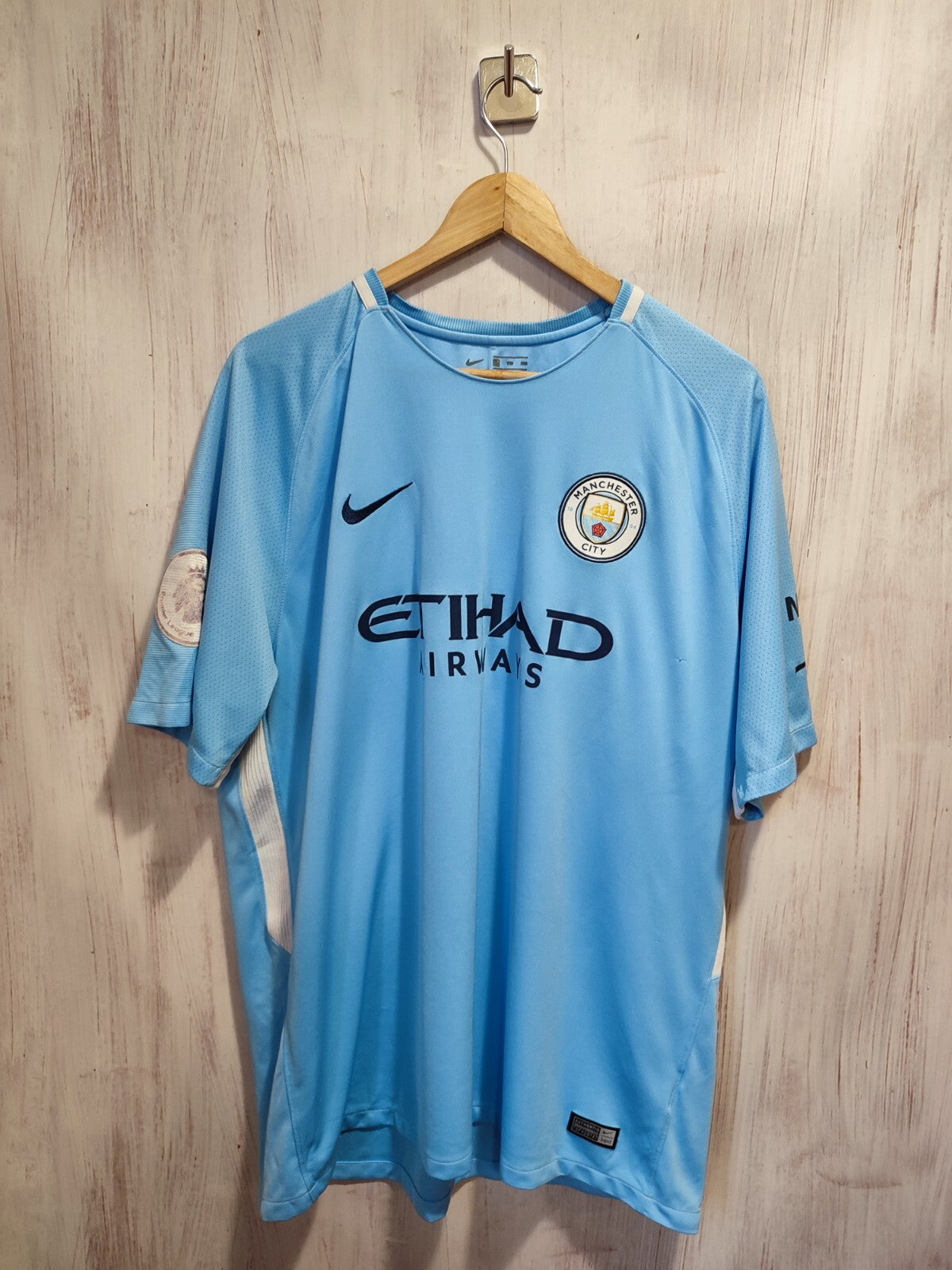 Manchester City 2017 2018 home Size 2XL Nike shirt jersey football kit XXL Jesus