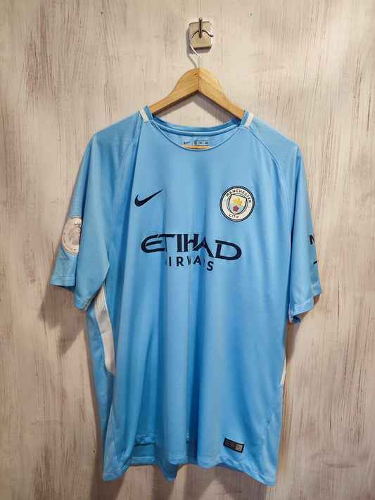 Manchester City 2017 2018 home Size 2XL Nike shirt jersey football kit XXL Jesus