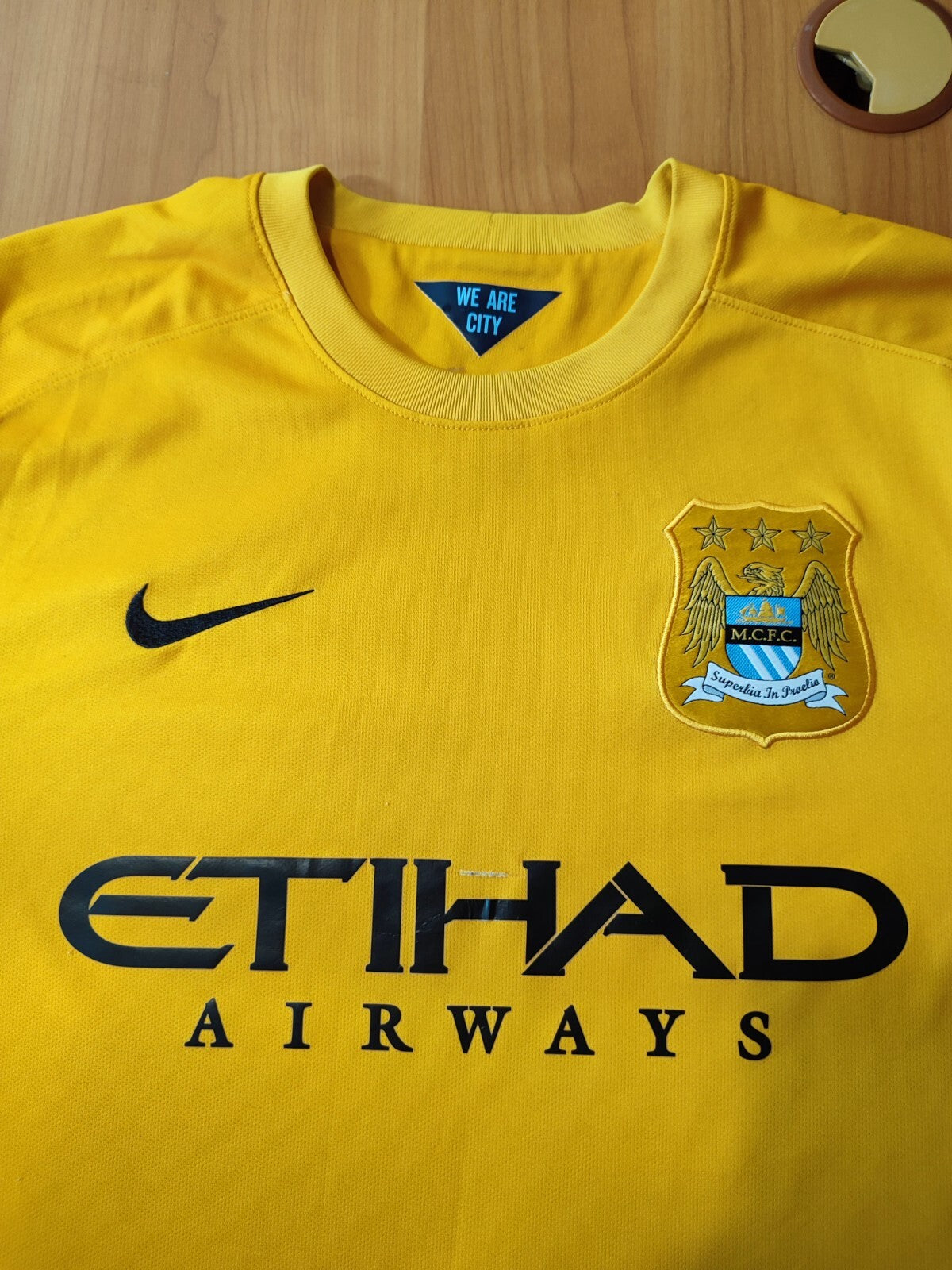 Manchester City 2014 2015 Goalkeeper Sz M Nike shirt jersey football soccer kit