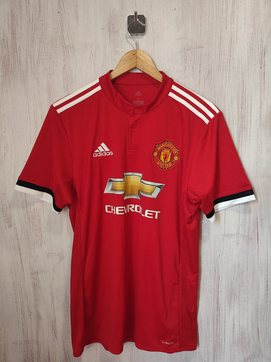 Manchester United 2017 2018 home Size M Adidas soccer shirt jersey football kit