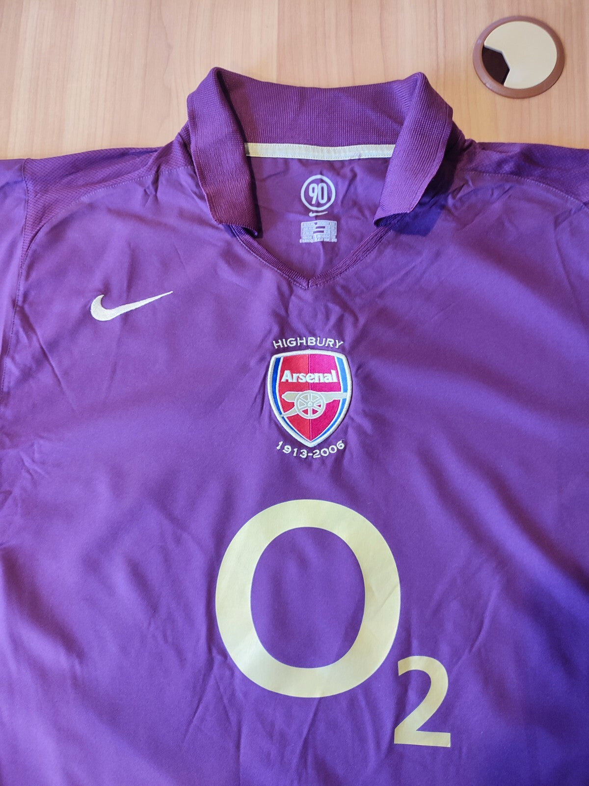 Arsenal London 2005 2006 home Sz XL Nike soccer shirt jersey football kit Henry