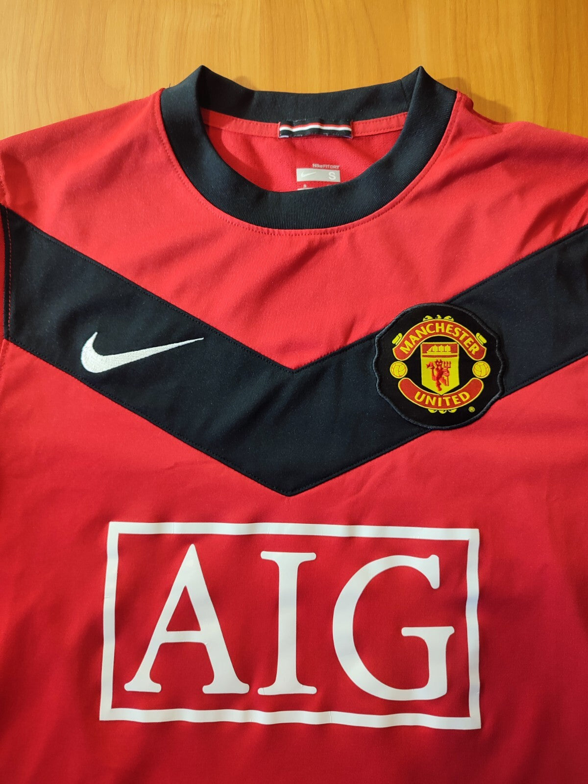 Manchester United 2009 2010 home Sz S Nike soccer kit shirt jersey football tee