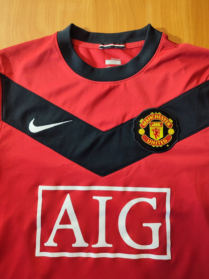 Manchester United 2009 2010 home Sz S Nike soccer kit shirt jersey football tee