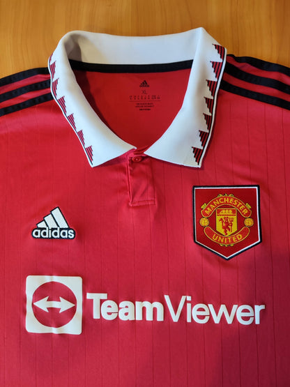 Manchester United 2022 2023 home Size XL jersey shirt soccer football kit Adidas