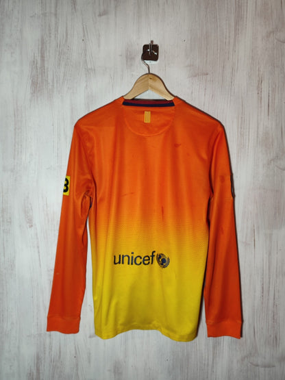 FC Barcelona 2012 2013 away Size S Nike football shirt jersey kit tee soccer L/S