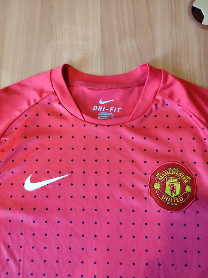 Manchester United 2010 2011 training Sz M Nike football shirt jersey soccer kit