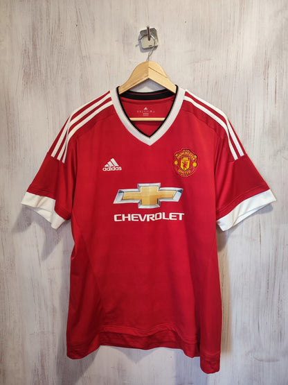 Manchester United 2015 2016 home Size XL Adidas soccer shirt jersey football kit