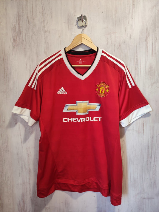 Manchester United 2015 2016 home Size XL Adidas soccer shirt jersey football kit