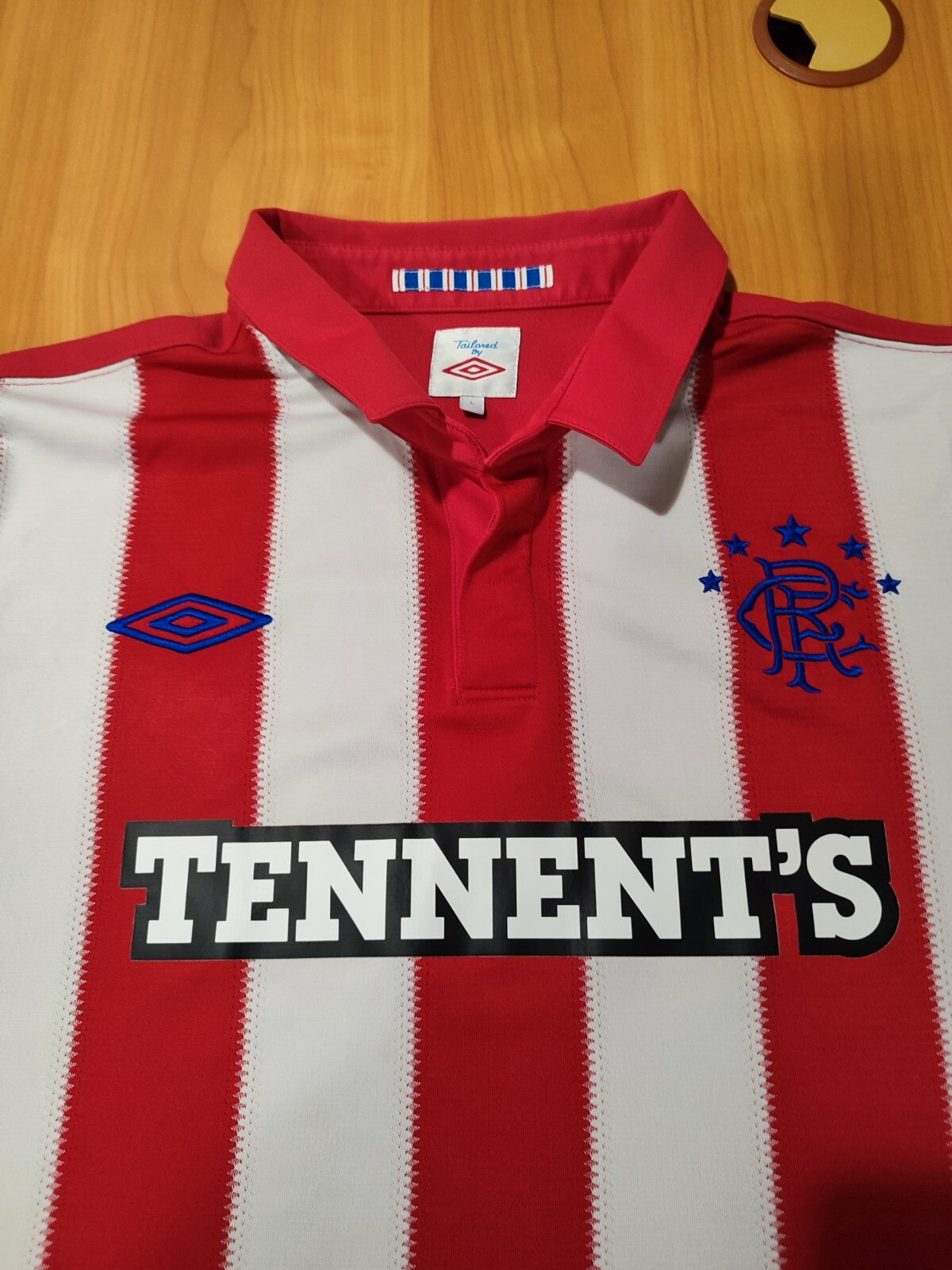 Glasgow Rangers 2010 2011 away Size L soccer shirt jersey kit tee Umbro football