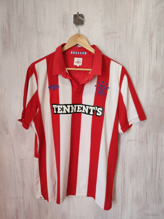 Glasgow Rangers 2010 2011 away Size L soccer shirt jersey kit tee Umbro football