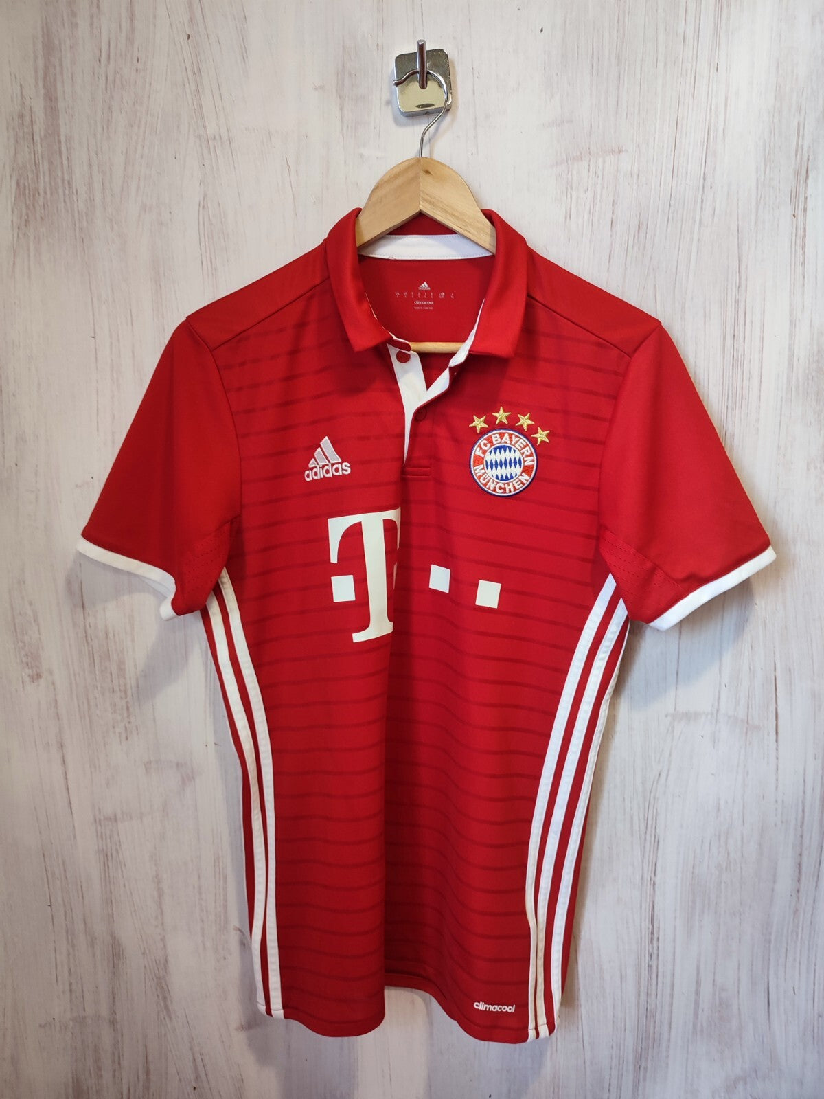 Bayern Munich 2016 2017 home Sz S Adidas shirt jersey trikot soccer football kit