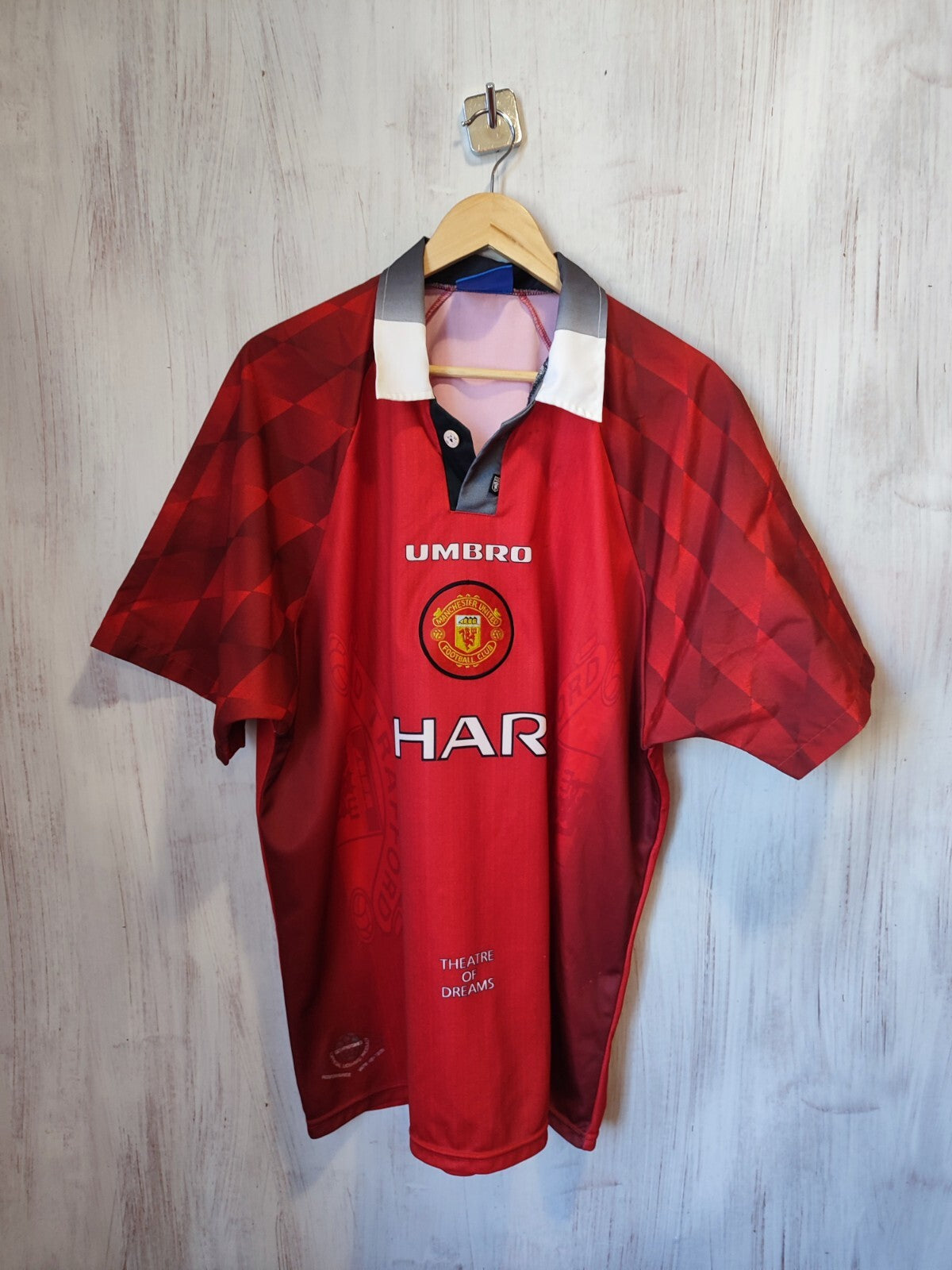 Manchester United 1996 1997 1998 home Umbro Sz XL shirt jersey  soccer football