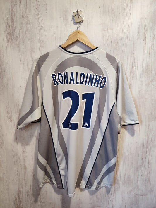 Paris Saint-Germain 2001 2002 away Size XL jersey shirt football kit Ronaldinho