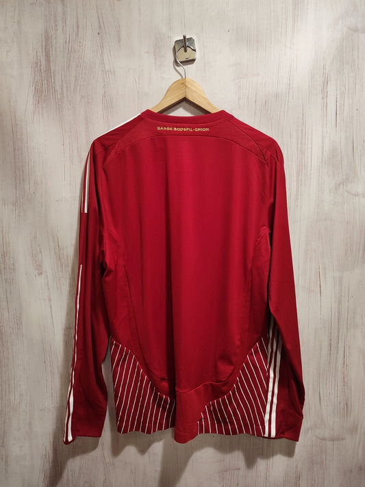 AUTHENTIC Denmark 2008 2009 2010 home Size XL shirt jersey football kit tee L/S