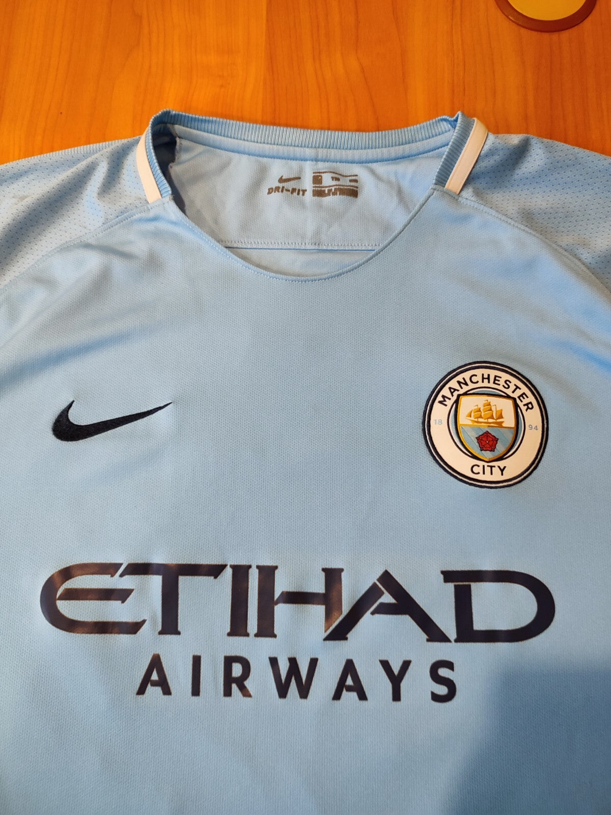 Manchester City 2017 2018 home Size 2XL Nike shirt jersey football kit XXL Jesus