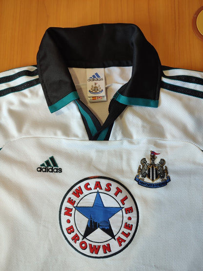 Kids M Newcastle United 1999 2000 away shirt jersey soccer football maillot kit