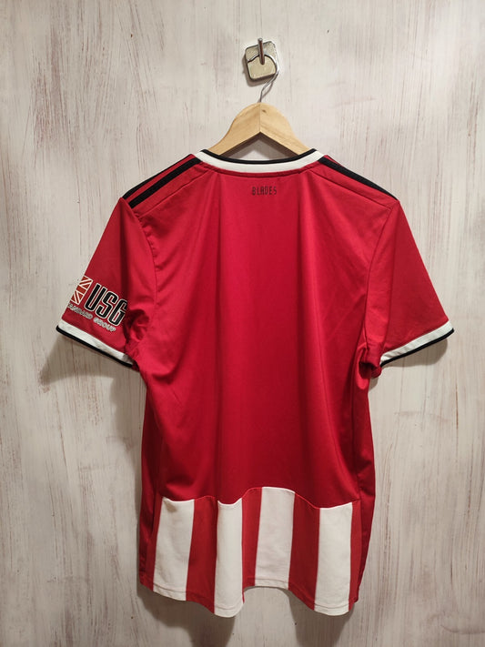 Sheffield United 2019 2020 home Sz L shirt jersey soccer football kit tee Adidas
