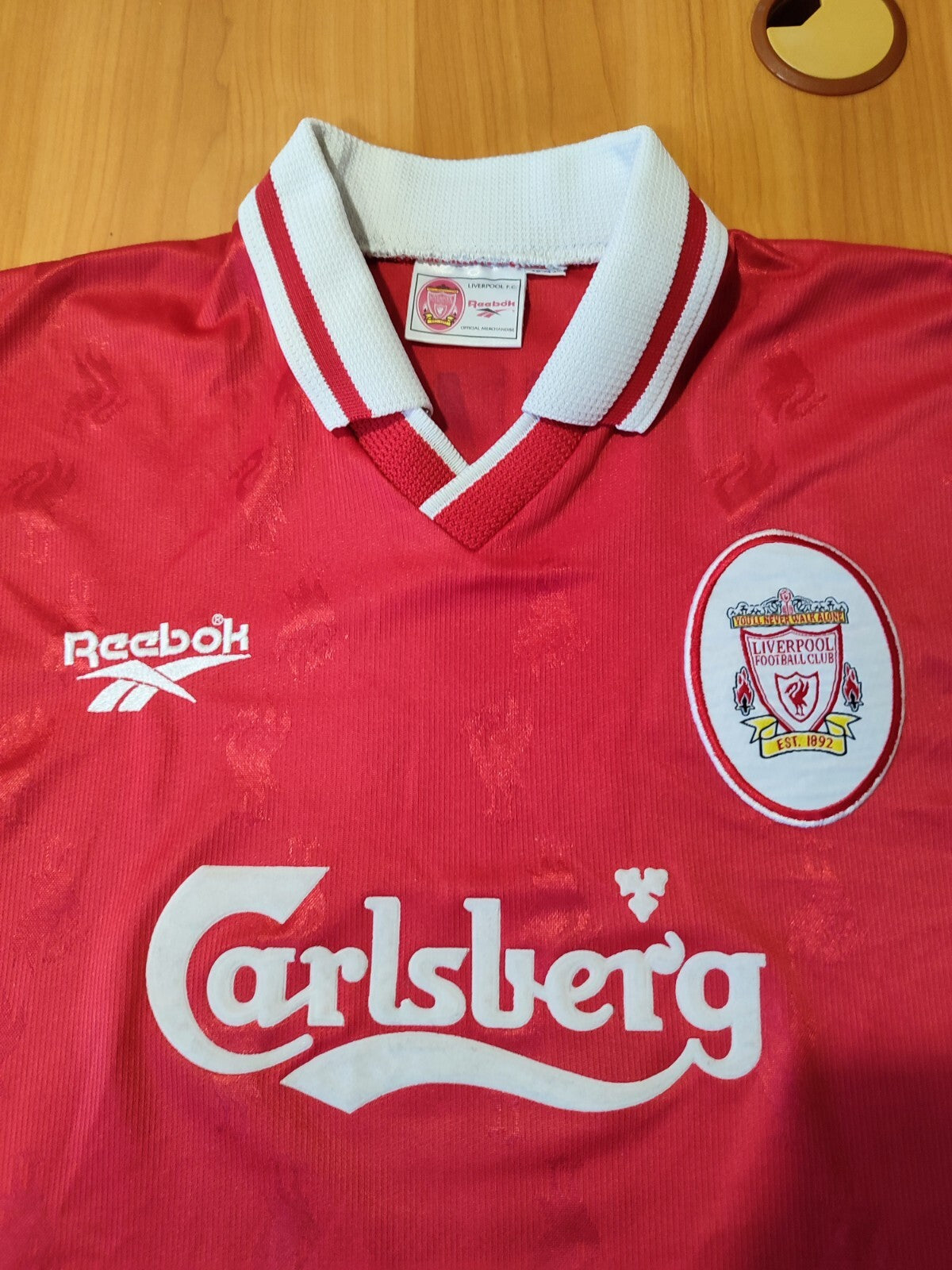 FC Liverpool 1996 1997 1998 home Size XL  shirt soccer football jersey McManaman