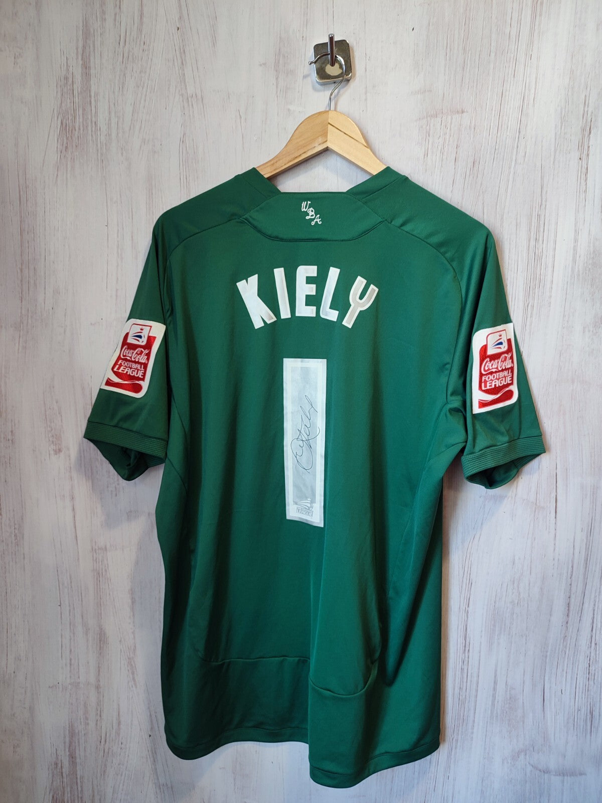 MATCH PREPARED West Bromwich Albion 2009 2010 GK shirt jersey kit tee #1 Kiely