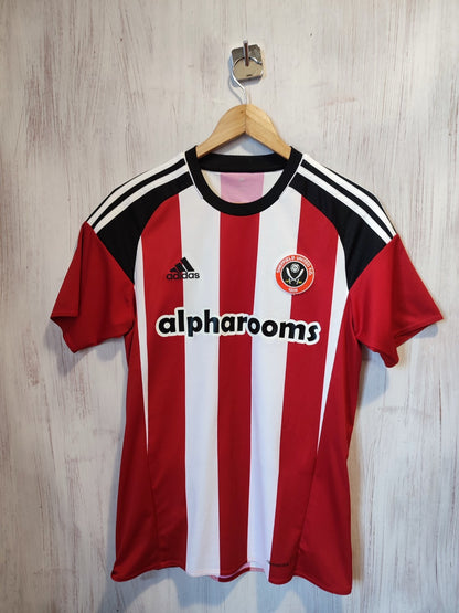 Sheffield United 2016 2017 home Sz S Adidas shirt jersey soccer football kit tee